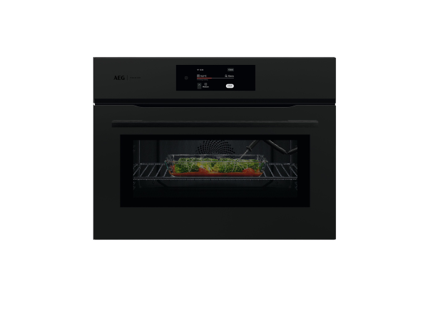 AEG PK8000WT Matt Black compact Combination oven and Microwave