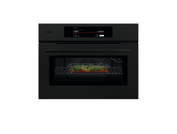 AEG PK9000WT MattBlack compact Combination oven and Microwave
